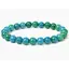 Bratara din Crisocola 6mm, pe elastic, 19cm, sfere mate
