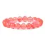 Bratara din Cuart Cherry 6mm, pe elastic, 19cm, sfere