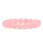 Bratara din Cuart roz 8mm, pe elastic, 19cm, sfere mate