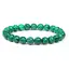 Bratara din Malachit sintetic 4mm, pe elastic, 19cm, sfere