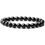 Bratara din Onix negru 4mm, pe elastic, 19cm, sfere