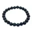 Bratara din Onix si Obsidian negru 6mm, pe elastic, 19cm, sfere mate si lucioase