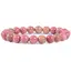 Bratara din Rodonit Roz 4-4.5mm, pe elastic, 19cm, sfere