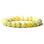 Bratara din Serpentin Galben - piatra infinitului 8mm, pe elastic, 19cm, sfere