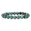 Bratara din Turcoaz African 10mm, pe elastic, 19cm, sfere