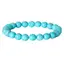 Bratara din Turcoaz Albastru 6mm, pe elastic, 19cm, sfere mate