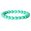 Bratara din Turcoaz Verde 8mm, pe elastic, 19cm, sfere