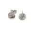 Cercei cu surub cuart turmalinat semisfere 8mm