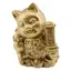 Statueta Feng Shui din rasina cu Pisica Maneki Neko cu mantre si wu lou, 9,3cm