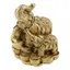 Statueta Feng Shui din rasina cu Elefant cu pui pe monede si pepite, 9,5cm