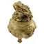 Statueta Feng Shui din rasina cu Vasul prosperitatii cu Broasca Raioasa si monede, 8cm