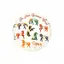 Abtibild sticker cu cei 9 cai curcubeu – mic