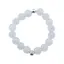Inel pe elastic cu angelit si argint 925, sfere 3-4mm