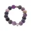 Inel pe elastic cu sugilit si argint 925, sfere fatetate 4mm