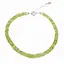 Bratara Peridot discuri fatetate 4-5mm si argint 925