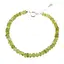 Bratara Peridot discuri fatetate 5-6mm si argint 925