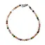 Bratara Turmalina multicolora sfere fatetate 3-4mm si argint 925