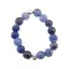 Inel pe elastic cu sodalit A+ si argint 925, sfere 3-4mm