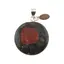 Pandantiv African Bloodstone cu montura din argint 925, A4