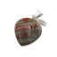Pandantiv Obsidian Peanut cu montura din argint 925, A8