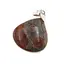 Pandantiv Obsidian Peanut cu montura din argint 925, A9