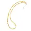 Colier Opal galben sfere fatetate 4mm si argint 925