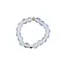 Inel pe elastic cu opalit si argint 925, sfere fatetate 4mm