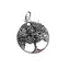 Pandantiv din argint 925 rotund copac, 20mm