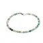 Bratara agat verde deschis dantelat sfere fatetate 4mm