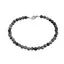 Bratara obsidian fulg de nea 4mm