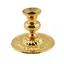 Suport pentru ardere lumanare subtire, din metal auriu, 3,4cm