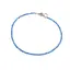 Bratara agat albastru sfere fatetate 2mm