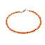 Bratara agat orange sfere fatetate 3mm