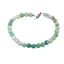 Bratara agat verde dantelat sfere fatetate 6mm