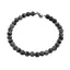 Bratara obsidian fulg de nea sfere fatetate 6mm