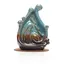 Suport ardere conuri parfumate cascada - backflow, flacara FF-29