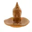Suport din ceramica pentru ardere betisoare parfumate, capul lui Buddha, maro 11cm AR114
