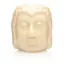 Vas aromaterapie din ceramica cu model Buddha, mic - alb R112