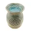 Vas aromaterapie din ceramica cu model Floare, albastru, 11cm AR101