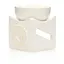 Vas aromaterapie din ceramica cu model Ying-Yang alb AR100