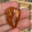 Chihlimbar rulat, cristal natural unicat, A11