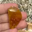 Chihlimbar rulat, cristal natural unicat, A14