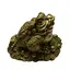 Statueta Feng shui din alama Broasca raioasa pentru prosperitate, 14cm