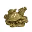 Statueta Feng Shui din alama Broasca Dragon cu pui, 8cm