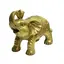 Statueta Feng Shui din alama Elefant cu pepita, 19cm