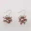 Cercei cu agatatoare handmade perle de cultura roz