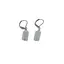 Cercei cu agatatoare safir albastru tub, 12mm