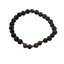 Bratara cristale naturale sfere Roca vulcanica si Ochi de tigru pe elastic, 6mm