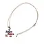 Colier model puzzle America, metal auriu, 43cm