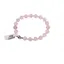 Bratara Cuart roz sfere fatetate 7-8mm si discuri fatetate 3mm